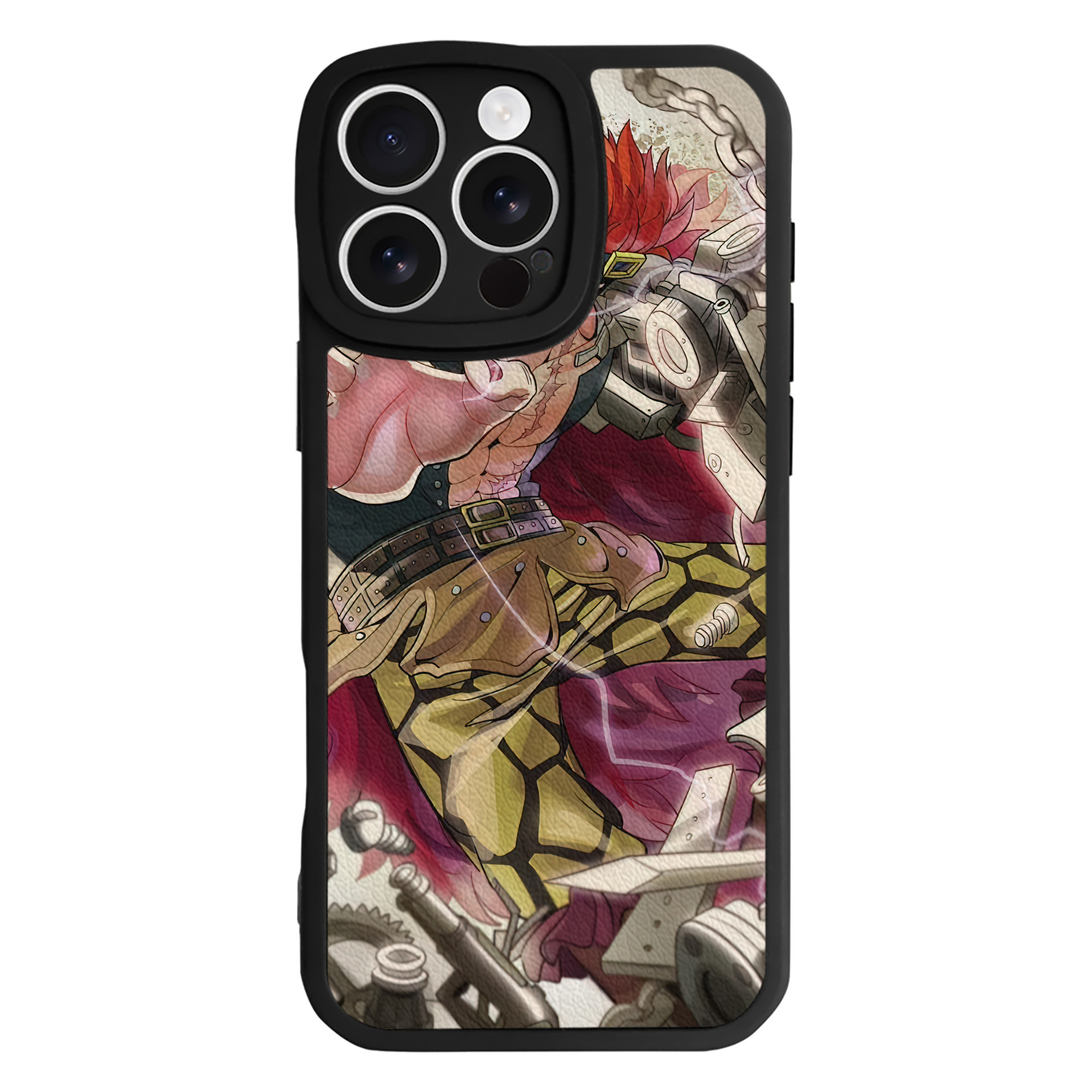 （画像用） ワンピース ONE PIECE 【iPhone 16シリーズ対応】シリコンスマホケース（レザー調） 材質：シリコン